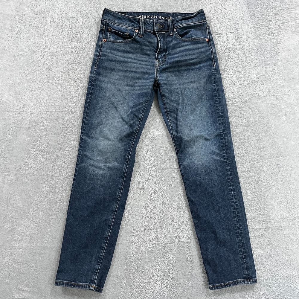 American Eagle‎ Jeans Mens 28x28* Blue Athletic Fit Airflex Stretch Denim